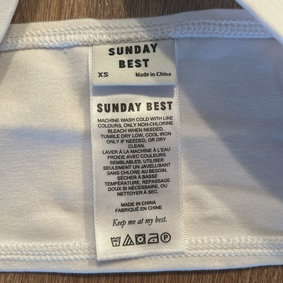 Aritzia – Sunday Best – crop top size extra small, like new - Picture 4 of 6